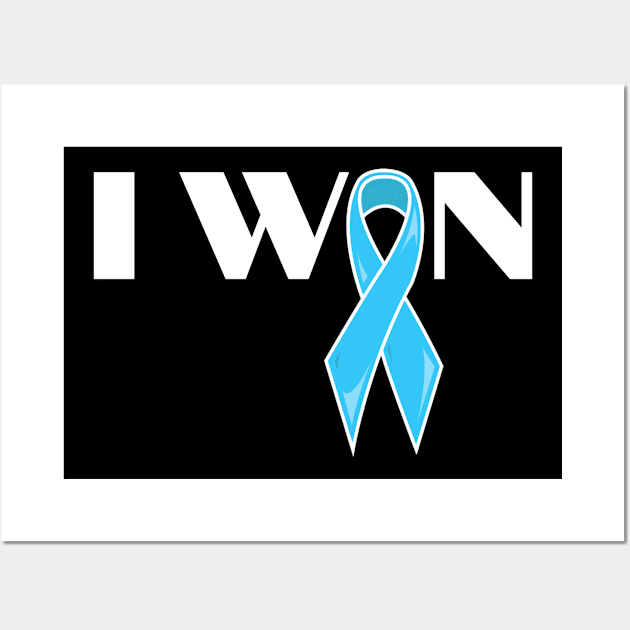 I Won Prostate Cancer Wall Art by TheBestHumorApparel